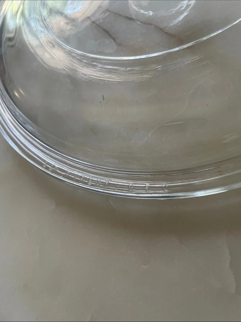 PYREX G5C Round Replacement Glass Lid G-5-C Clear & Ribbed